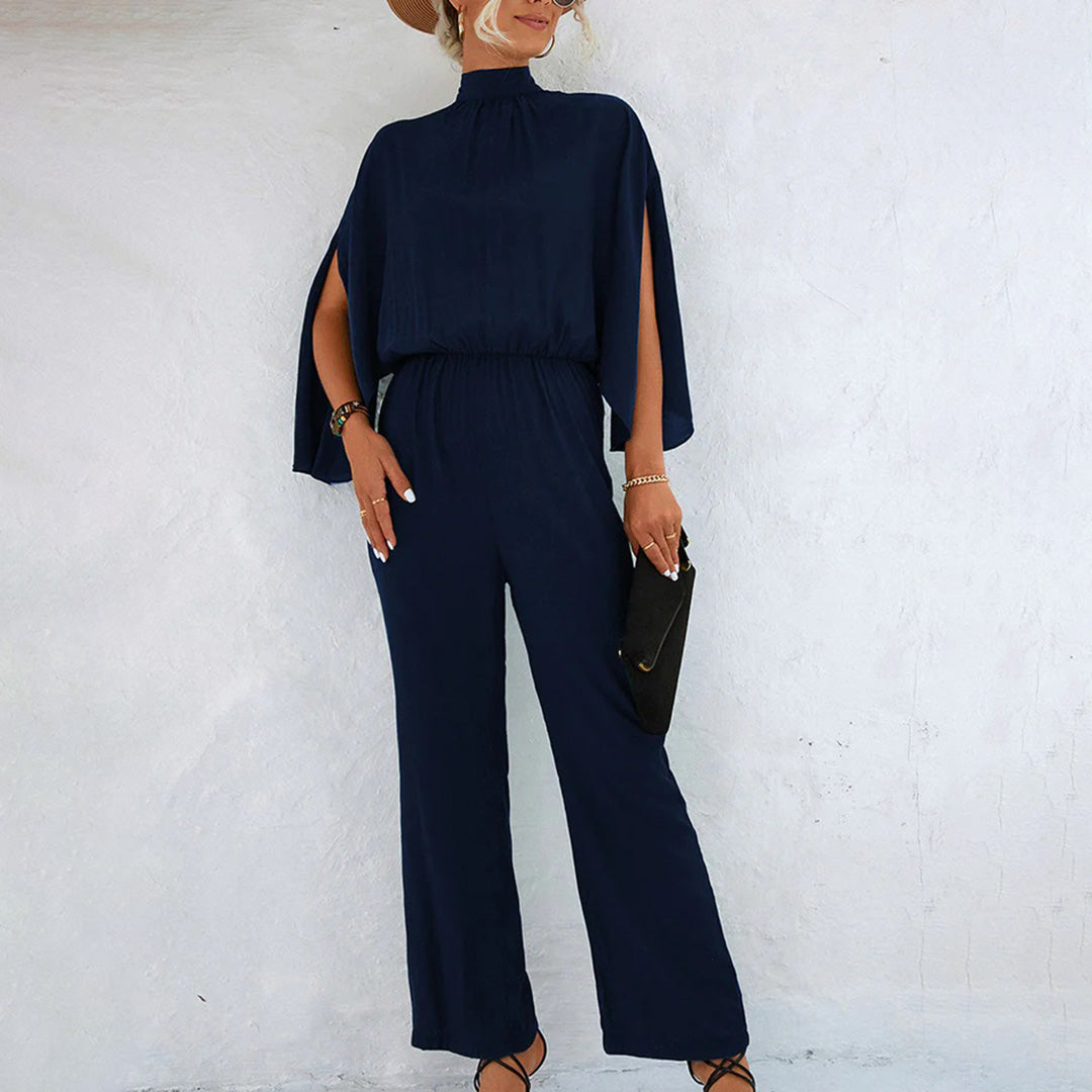 Lightweight &amp; flattering women’s jumpsuit – adjustable straps, breathable fabric, for casual outings