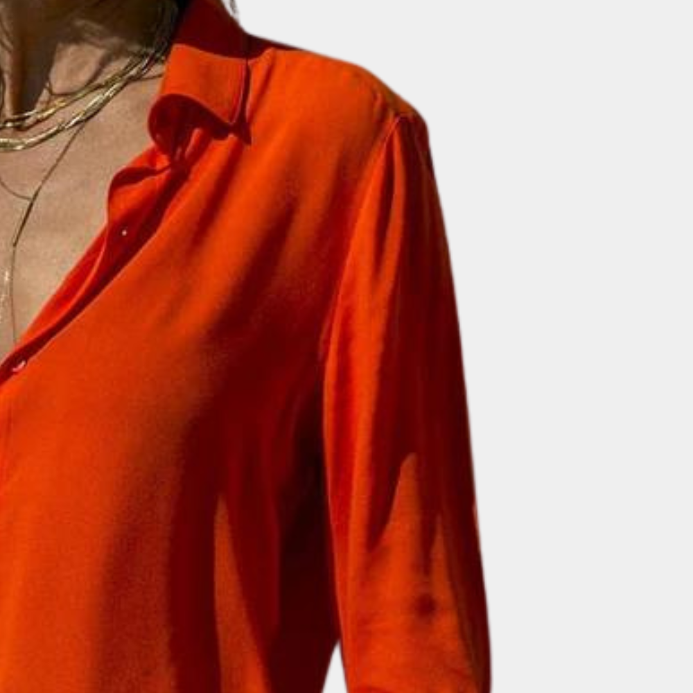 Lightweight women’s blouse – breathable cotton, for casual and formal occasions