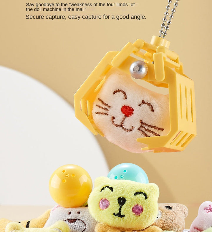 Mini Claw Crane Toy Machine for Kids - Coin Operated Plush Grabber Game with Lights &amp; Music