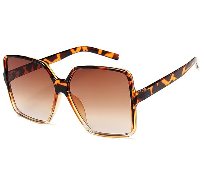 Lightweight women’s sunglasses – oversized square frames, UV protection, for summer outings