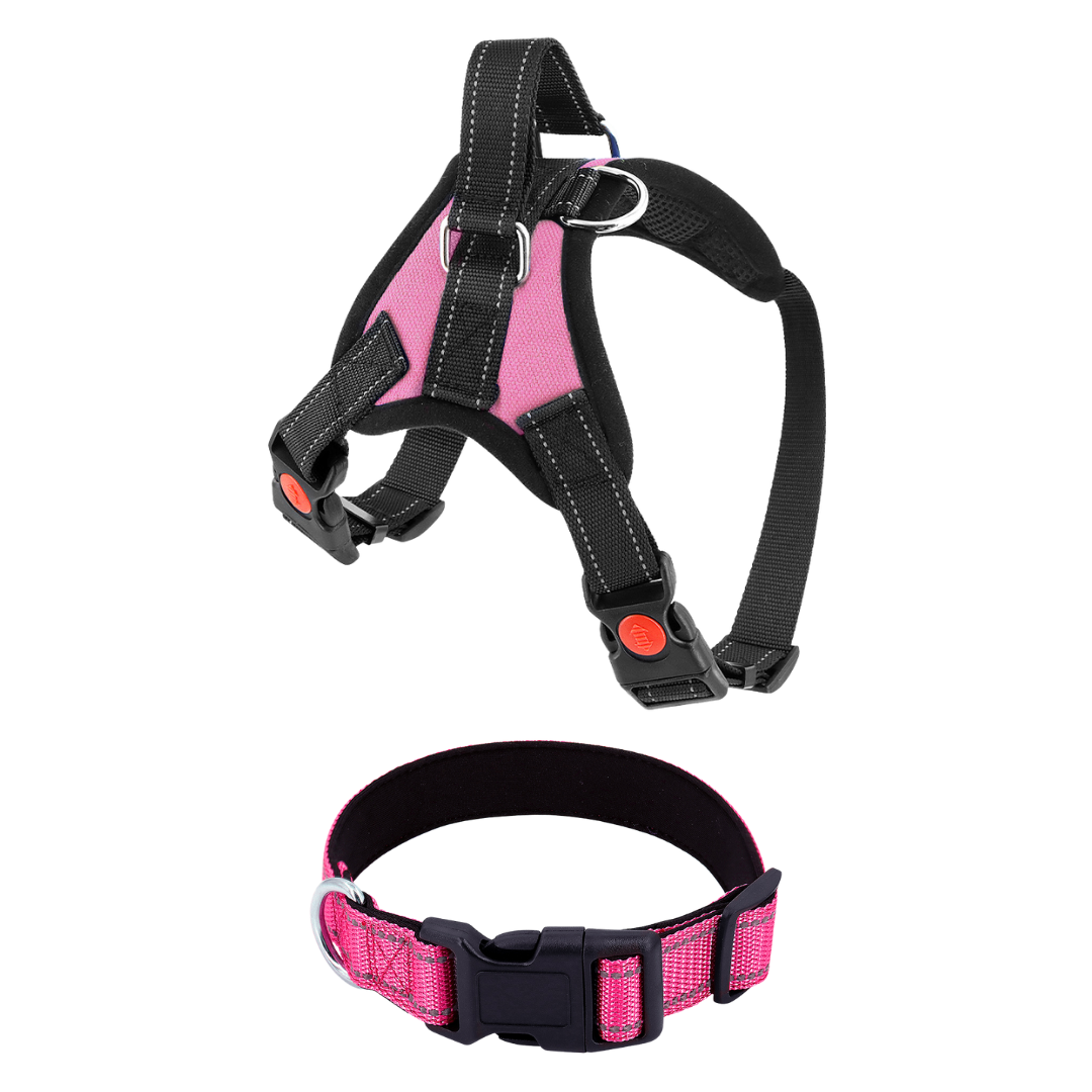 Dog Harness No-Choke Adjustable Safety Harness Fall 2025 Trend Breathable Padding For Gentle Control