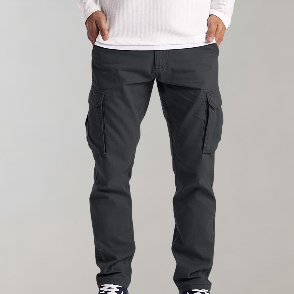 Mens Cargo Pants with Spacious Pockets and Comfortable Fit for Everyday Wear