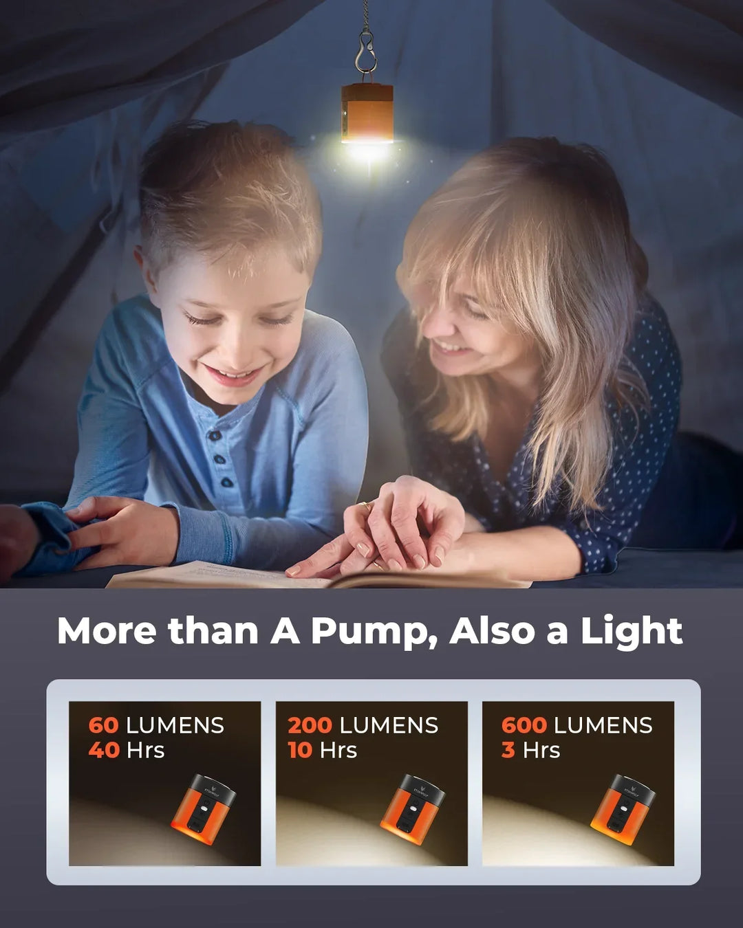 Portable Electric Air Pump with 2600mAh Battery for Quick Inflation, Ideal for Camping and Outdoor Use