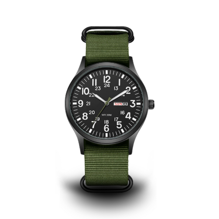 Adventure Men’s Watch – Waterproof, Scratch-Resistant, Nylon Strap, Rugged Outdoor Design