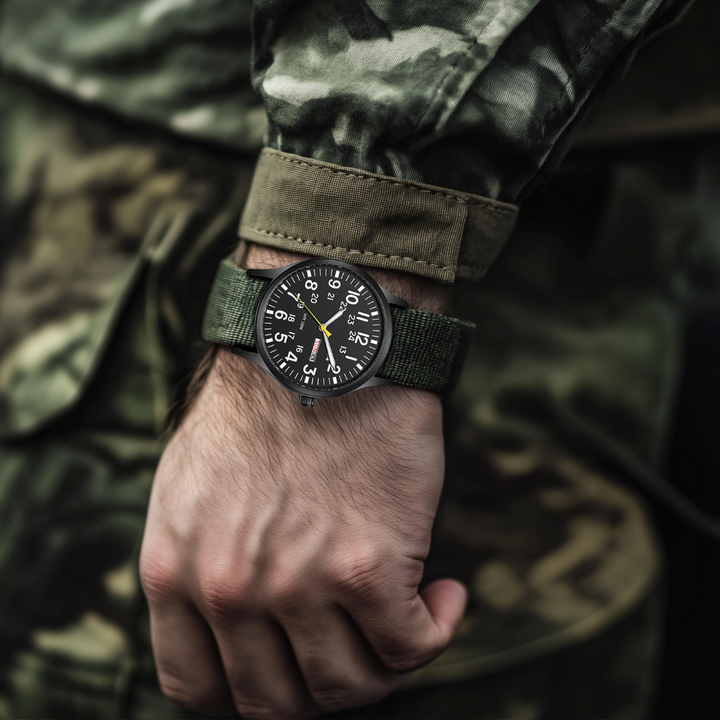 Adventure Men’s Watch – Waterproof, Scratch-Resistant, Nylon Strap, Rugged Outdoor Design