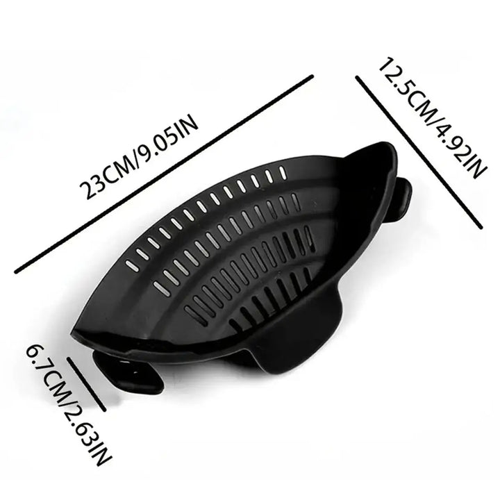 Adjustable Clip On Pot Strainer - 1pc Kitchen Strainer for Pans and Bowls