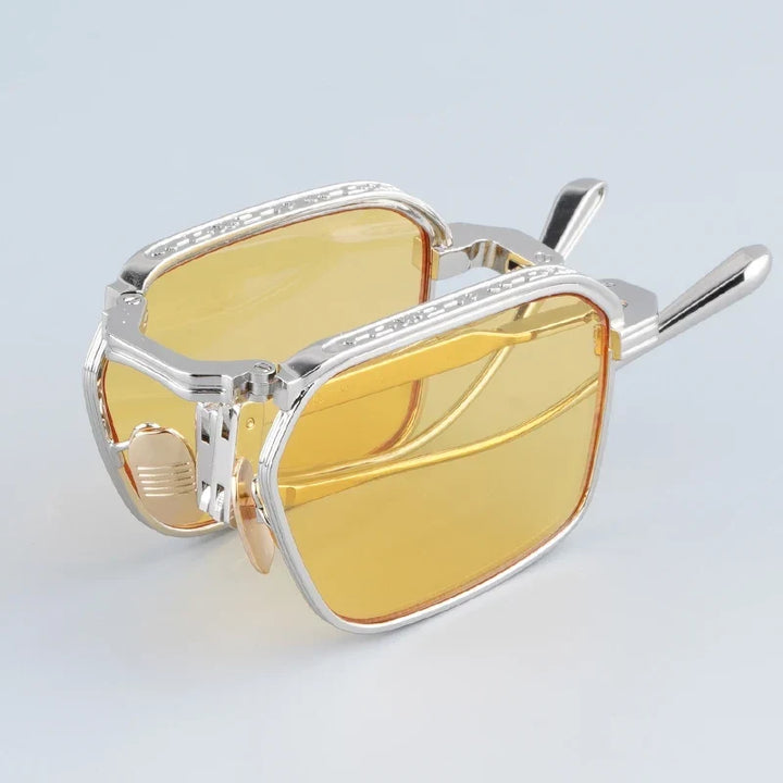 Foldable Sunglasses Square Frame UV400 Lenses Lightweight Eyewear Summer 2026 Trend