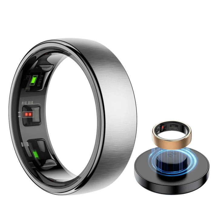 Smart Ring With Charging Dock Health Tracker Ring Fall 2025 Heart Rate Sleep Monitoring Blood Oxygen Multi-Sport