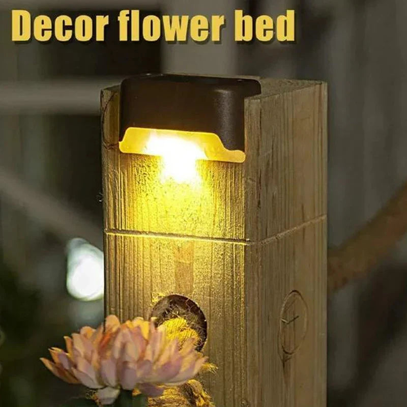 Solar Deck Lights Outdoor Waterproof LED Fence Lights for Patio Stairs Pathway Fall 2026 Eco Friendly