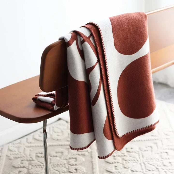 Jacquard Imitation Cashmere Throw Blanket – Soft Luxury Sofa Bedspread Nordic Geometric Shawl Home Decor 2026
