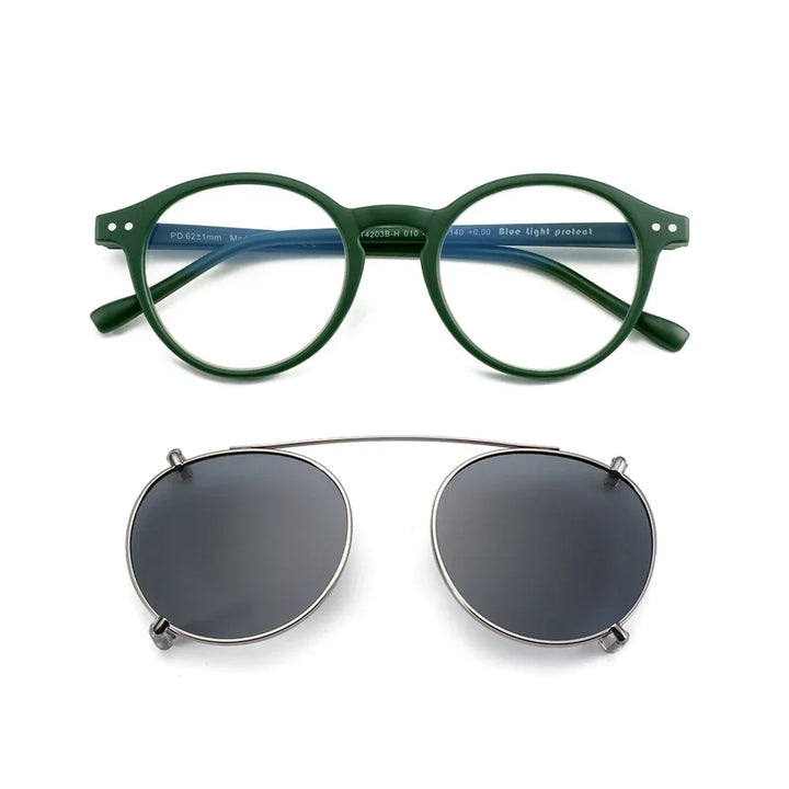 Clip On Sunglasses Retro Round Frames Anti Blue Light Polarizing Clip Ons Summer 2026