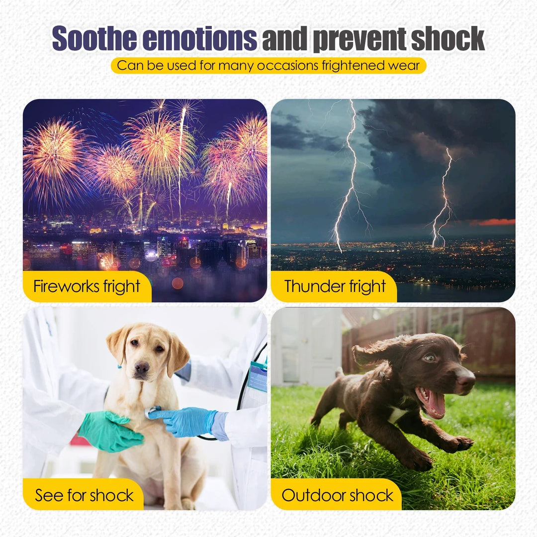 Dog Anxiety Vest Calming Coat TikTok Viral All Seasons Thunder and Fireworks Relief For Pets