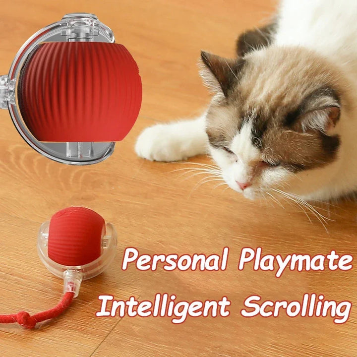 Automatic Rolling Ball Cat Toy - Interactive Mouse Imitation for Cat Training