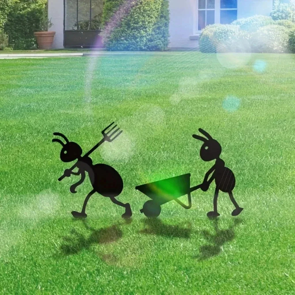 Ant Garden Decor Metal Yard Ants Garden Stakes Backyard Lawn Art TikTok Viral Summer 2026 Gift