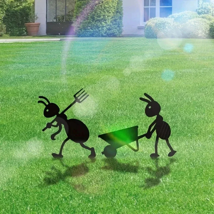 Ant Garden Decor Metal Yard Ants Garden Stakes Backyard Lawn Art TikTok Viral Summer 2026 Gift