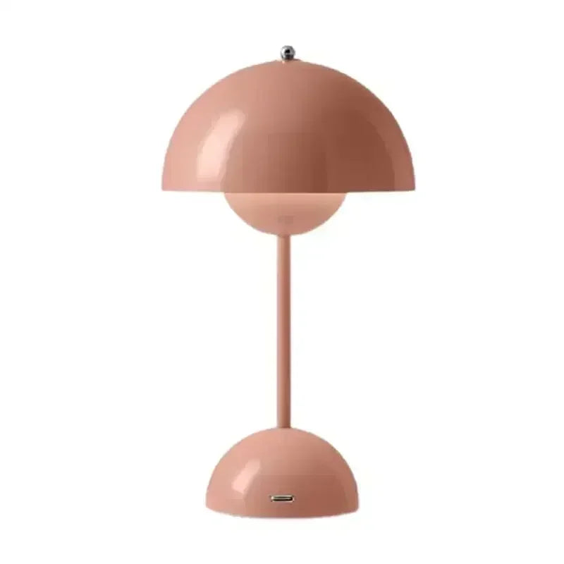 Rechargeable Table Lamp Nordic Flower Bud With Iron Touch Switch Fall 2026 Home Decor For Bedroom Or Nightstand