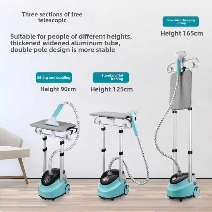 Garment Steamer Dual Rod Standing Upright Ironing System Fall 2025 1.8L Water Tank Fast Heating 2000W