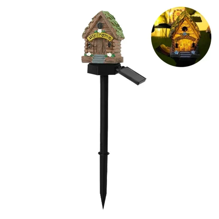 Solar Fairy Lights House Shaped Lawn Lamp Outdoor Waterproof LED Garden Decor Fall 2026 Gift Idea