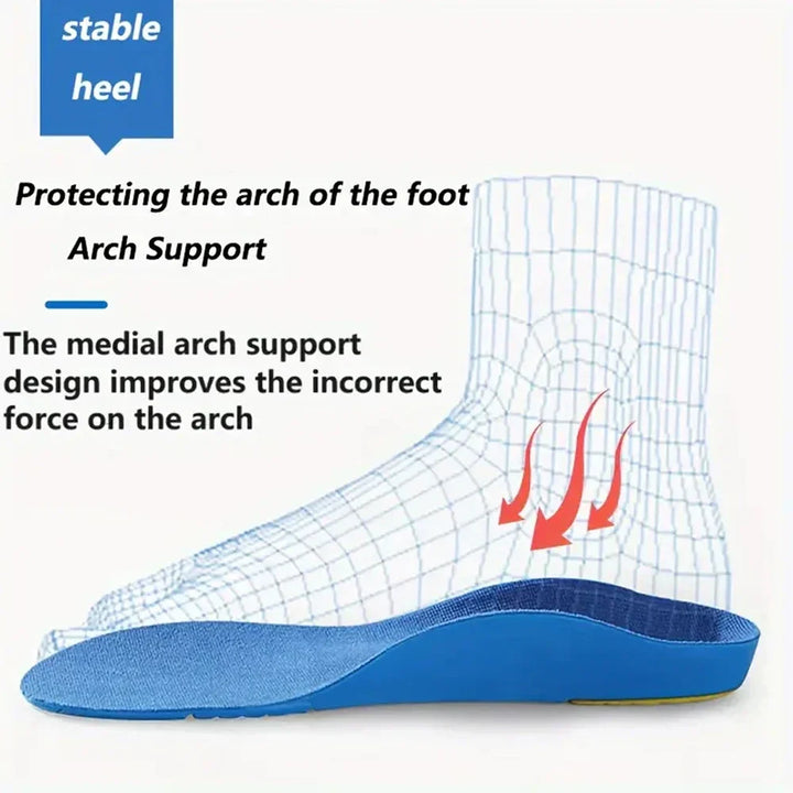 Kids Orthotic Insoles High Arch Support Sports Comfort Plantar Fascia Insole