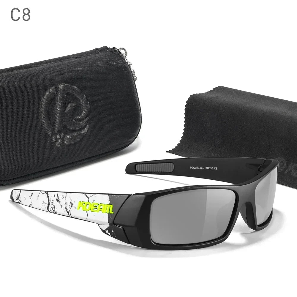 Photochromic Sunglasses All-Black Frame Fishing Sunglasses Summer 2026 Night Driving Comfort Case Included