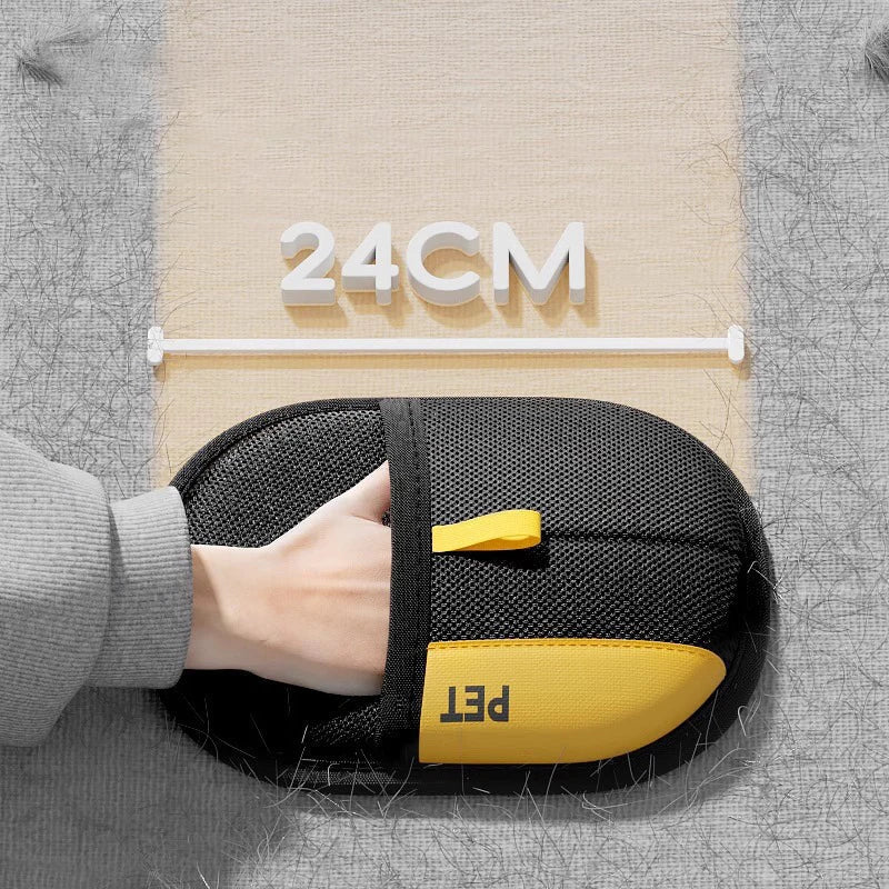 Double-Sided Pet Grooming Glove – Removes Hair from Furniture and Coat, Cats and Dogs