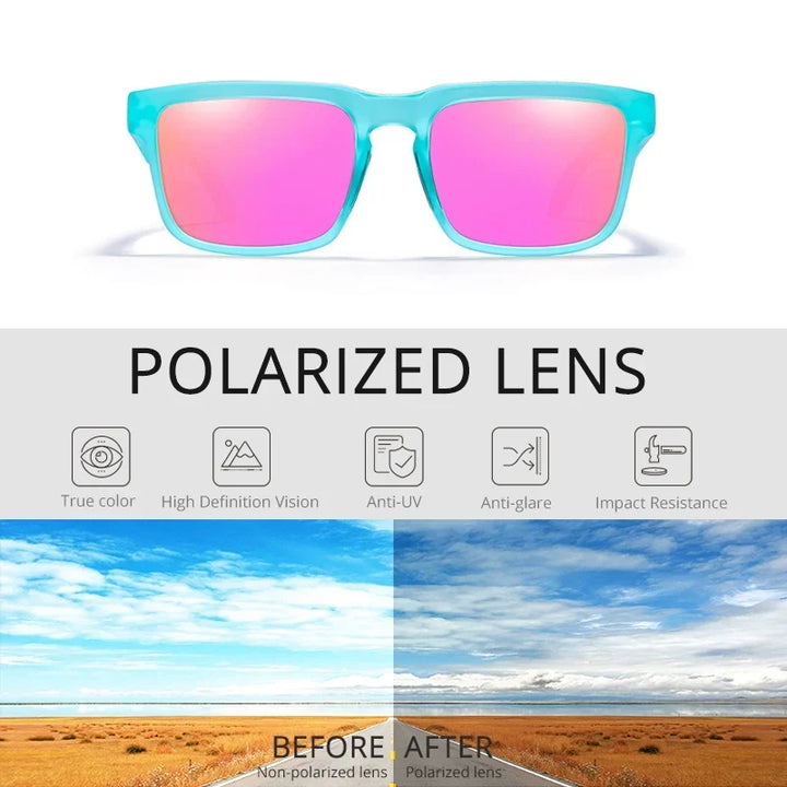 Polarized Sunglasses Unisex Outdoor Eyewear Summer 2026 Trend Mirror Lens Lightweight UV Protection Gift Idea