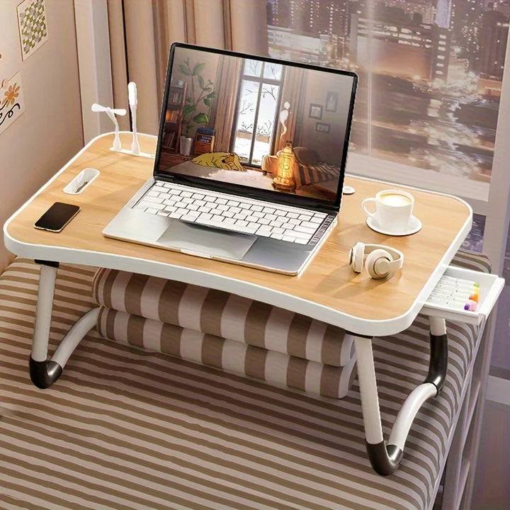 Bed Desk Liftable Folding Laptop Table for College Students and Children Study