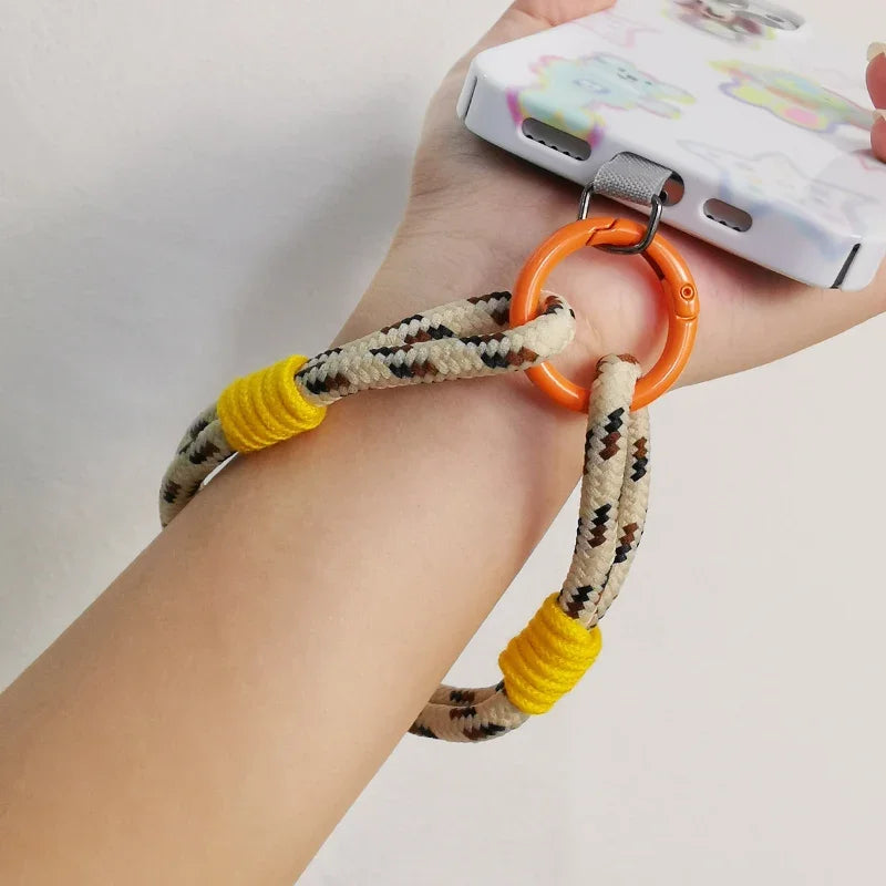 Universal Mobile Phone Lanyard with Anti-Loss Wrist Strap &amp; Accessories - Stylish Two-Strand Design
