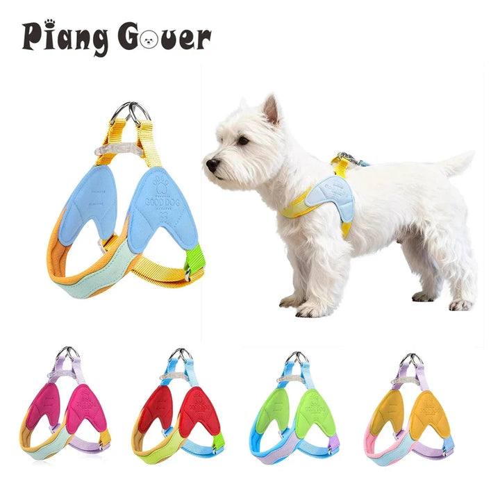 Dog Harness Y Shaped Adjustable Chest Straps Polyester Blends Summer 2026 Outdoor Use Easy Fit