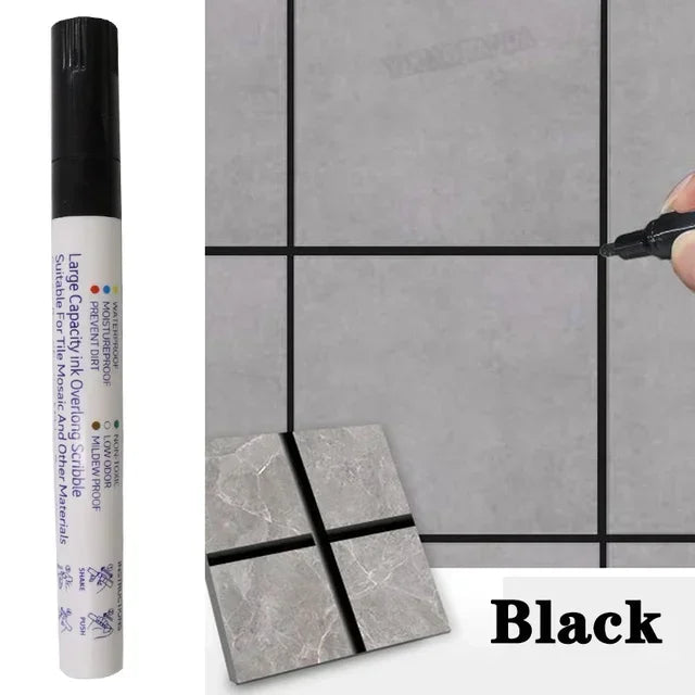 Waterproof Grout Pen Tile Marker Permanent Seam Repair Bathroom Kitchen Floor Wall