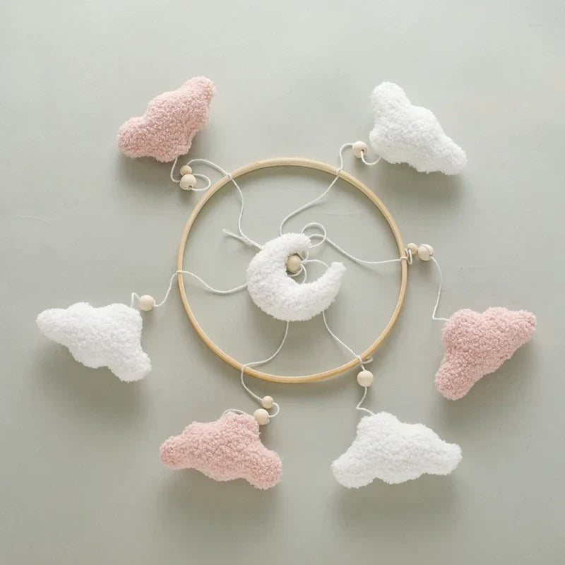 Baby Crib Mobile Wooden Nursery Newborn Sensory Toys