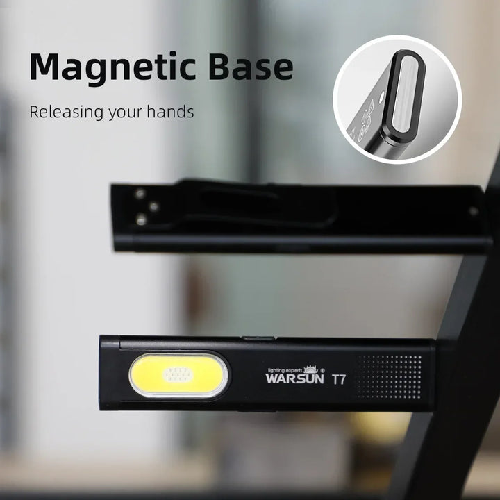 LED Keychain Flashlight 600Lm USB-C Rechargeable Mini Torch Light Portable Work Light With Magnet