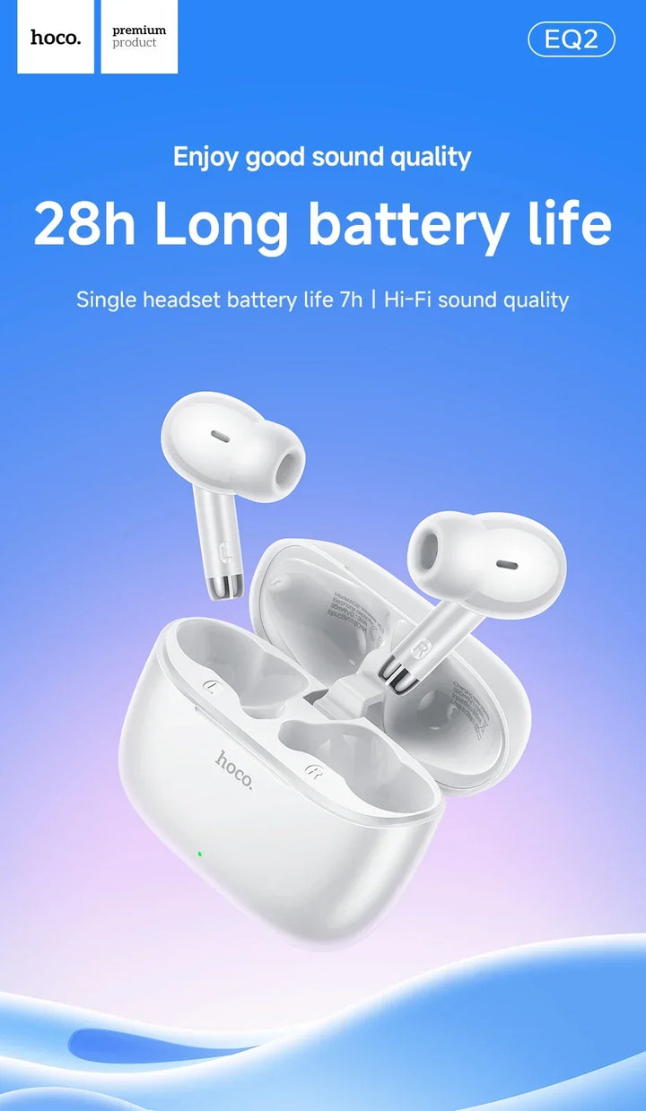 Wireless Bluetooth 5.3 earbuds – waterproof, USB-C charging, touch control, built-in mic 2026