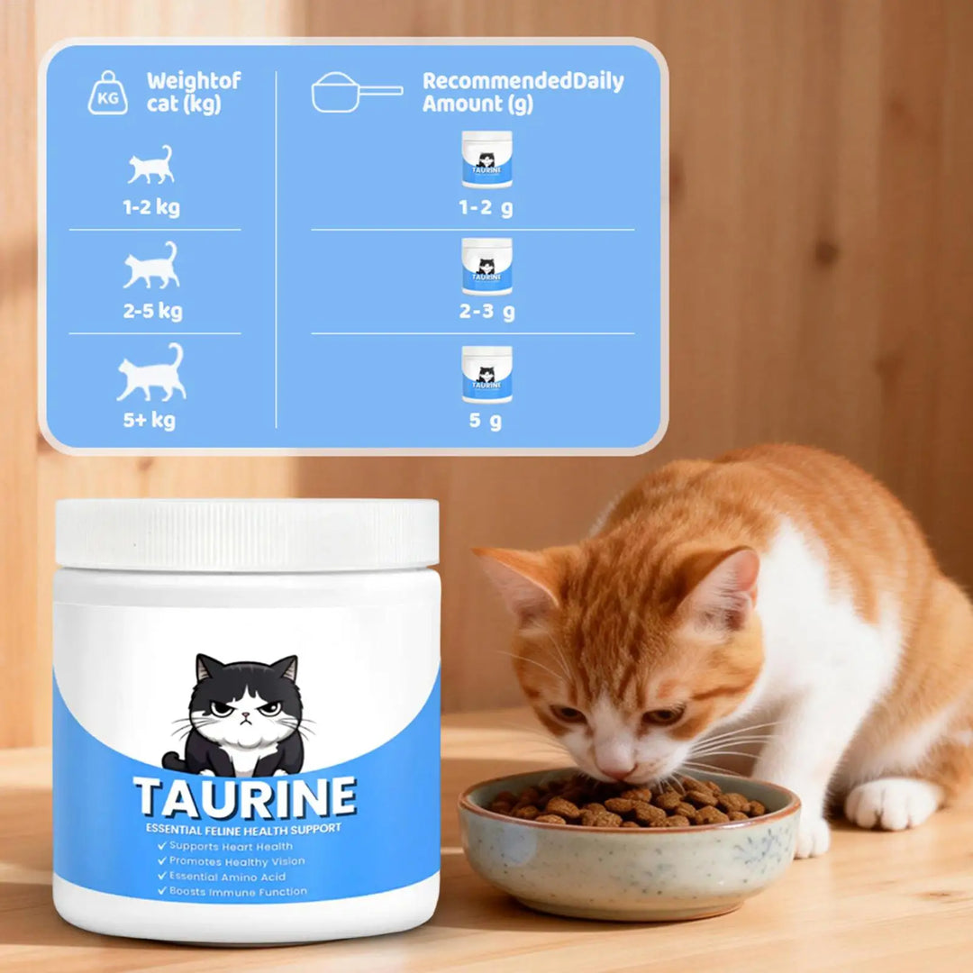 Taurine Powder Supplement for Cats 200ml – Heart Support Immune Eye Health Organic Kitten Formula 2026