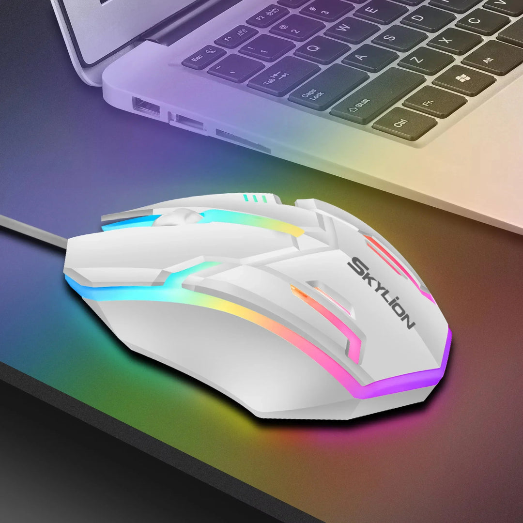 Wired RGB Gaming Mouse 3 Button USB Precision Office