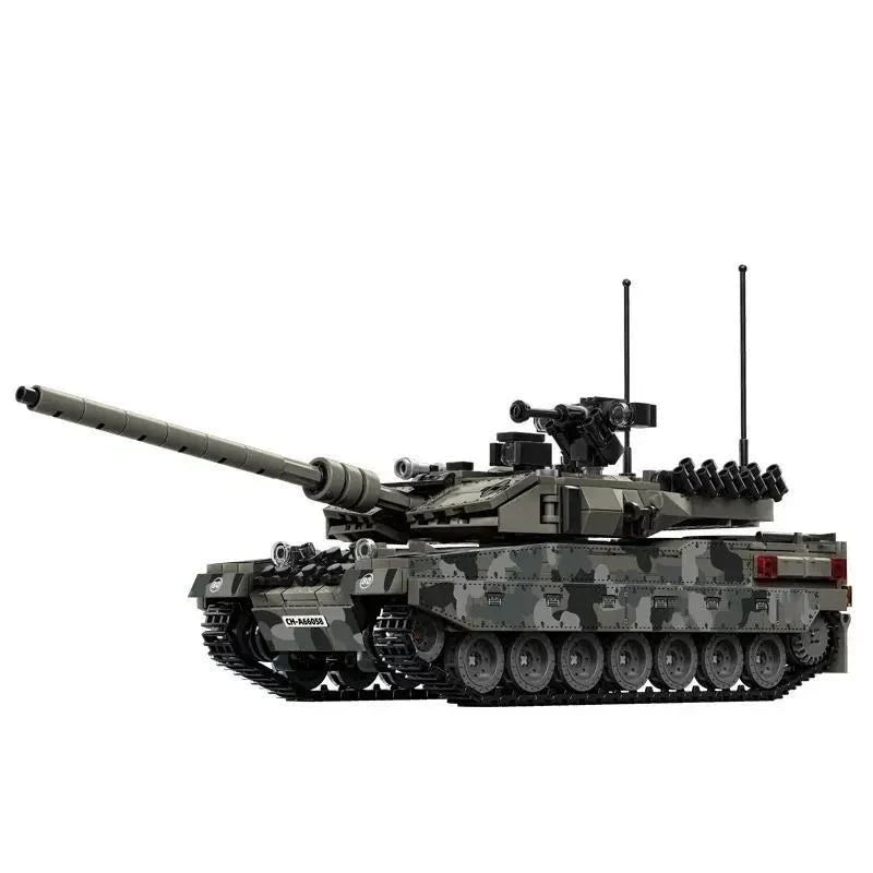 Military Tank Building Blocks Leopard 2A7 Model 1007 Pieces Camouflage Brick Set Fall 2026 Gift