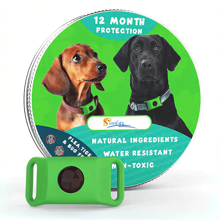 Natural Extract Pet Flea &amp; Tick Repellent Collar Tag Dogs Cats All Seasons Safe Wearable