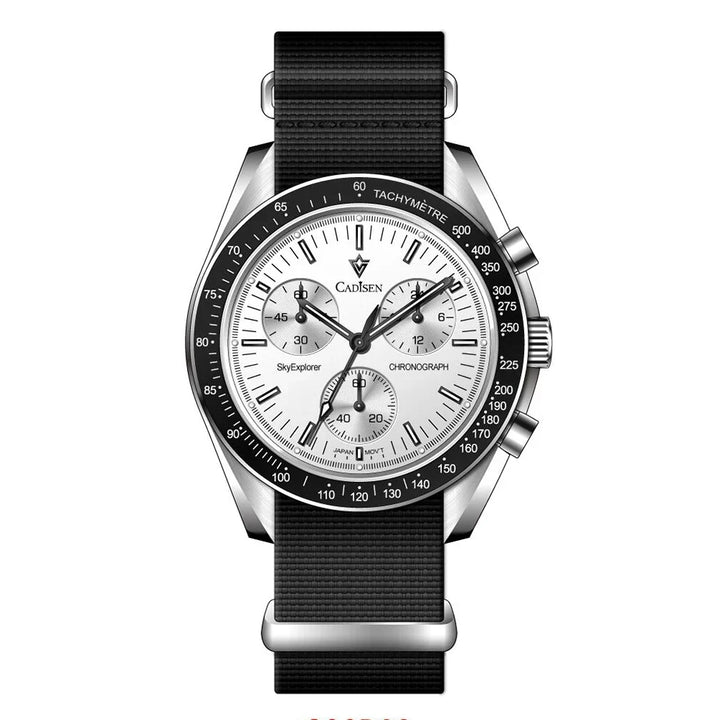Quartz Chronograph Canvas Watch With Sapphire Crystal