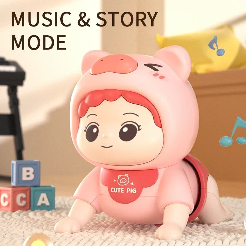 Baby Crawling Guide Toy Newborn Sensory Toys Music Aid