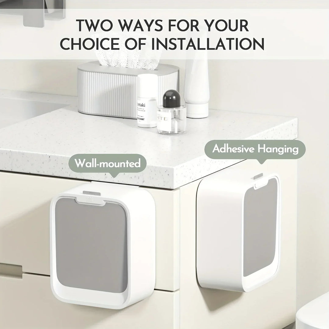 Motion Sensor Trash Can Hanging Bin For Cabinet Door