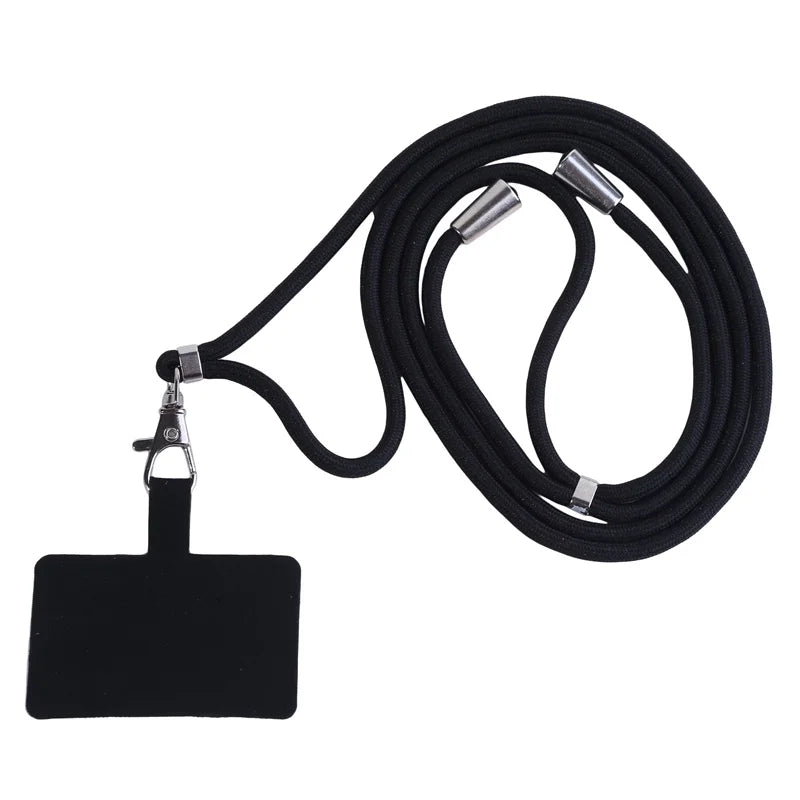 Adjustable Detachable Phone Lanyard with Card Holder &amp; Carabiner - 13 colours, Nylon Strap Accessory