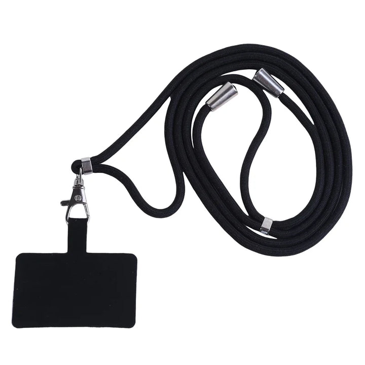 Adjustable Detachable Phone Lanyard with Card Holder &amp; Carabiner - 13 colours, Nylon Strap Accessory