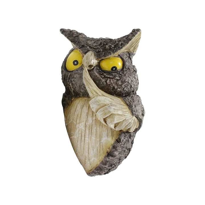 Owl Tree Hanging Ornament Resin Hide And Seek Owl Garden Decor For Yard And Patio Fall 2026 Trend Gift