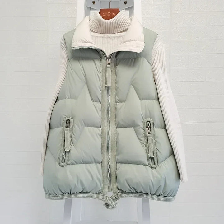 Lightweight Women’s Puffer Vest - Short Relaxed, Duck Down