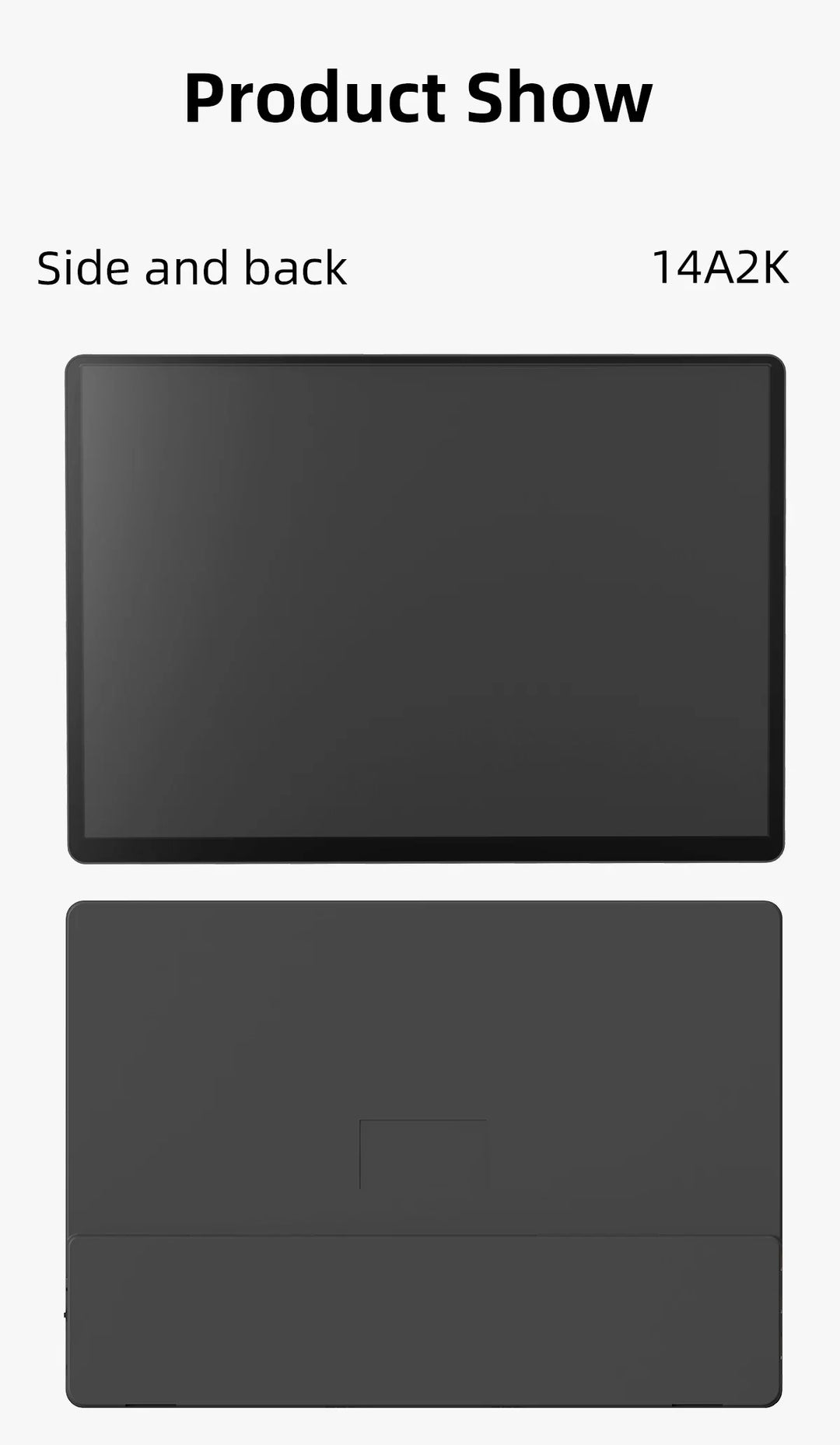 2K 14 Inch Portable Monitor 60Hz HDR Lightweight Travel