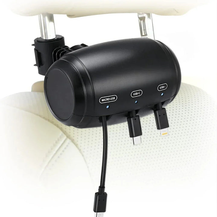 Car Charger With Retractable Cord – 3 In 1 Fast Charging Station For Phones And Tablets, Summer Road Trip 2026