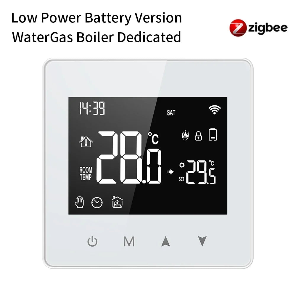 Smart Thermostat Fall 2025 - WiFi ZigBee Boiler Controller, Battery Powered, Alexa Google Home Compatible, Low Power