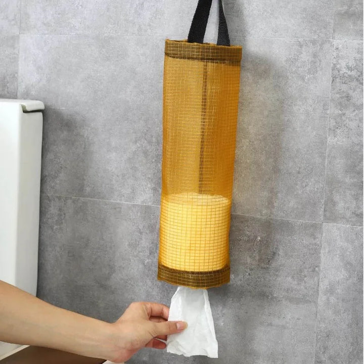 Wall-Mounted Home Organizers for Grocery Bags - Plastic Bag Dispenser &amp; Kitchen Organizer