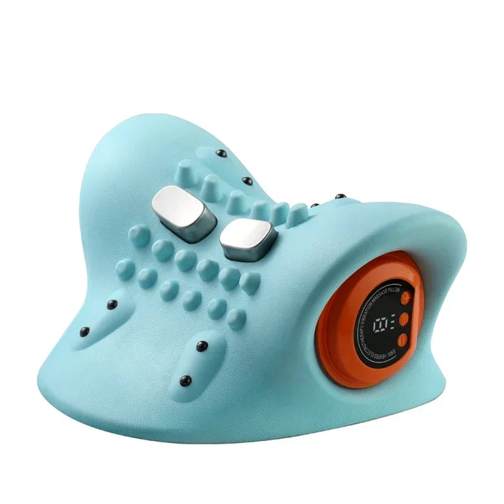 Electric Cervical Massager Neck Stretcher with Heating – Ergonomic Support Pillow
