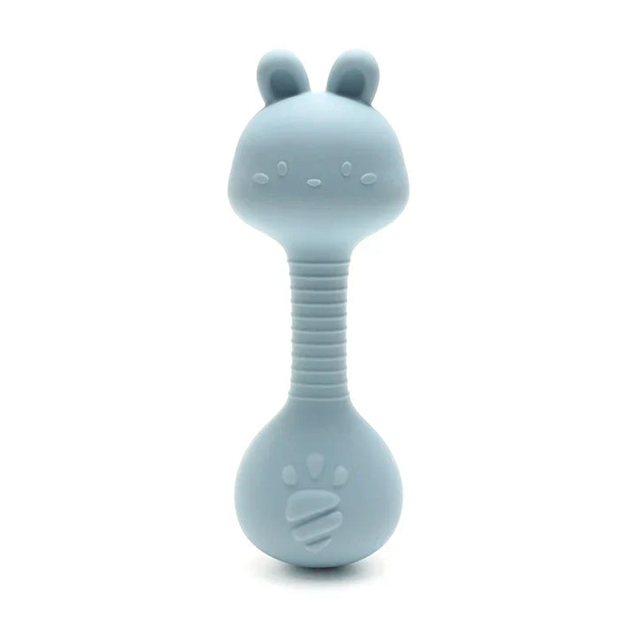 Silicone Rabbit Teether Rattle Newborn Sensory Toys